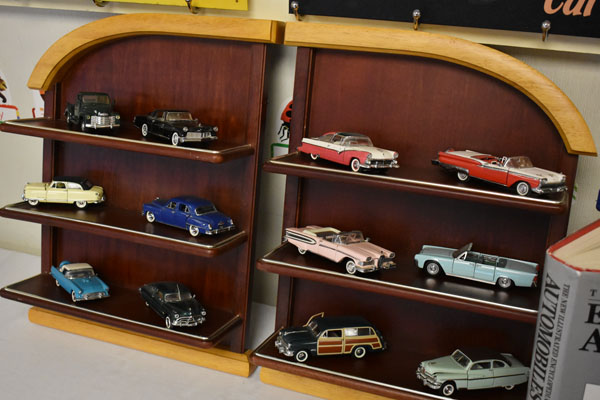 model cars on display