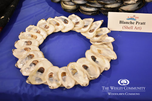 Oyster shell wreath