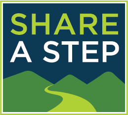 The Share a Step event logo.