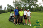 golf group with cart