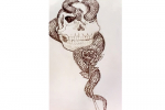 skullsnake drawing