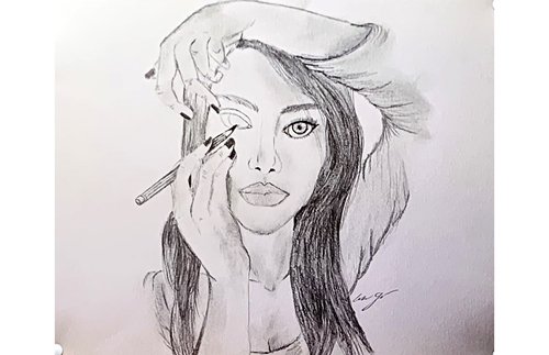 makeup drawing