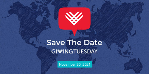 Giving Tuesday save the date graphic.