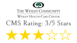 Center of Medicare & Medicaid Services gives Wesley Community 3 out of 5 Stars rating