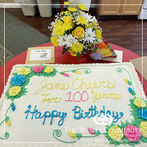 A 100th birthday cake.