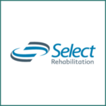 Select Rehabilitation logo with teal with border