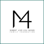 Robert and Lisa Moser Foundation logo with teal with border