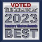 icon that says voted The Saratogian 2023 Best for Readers Choice Awards