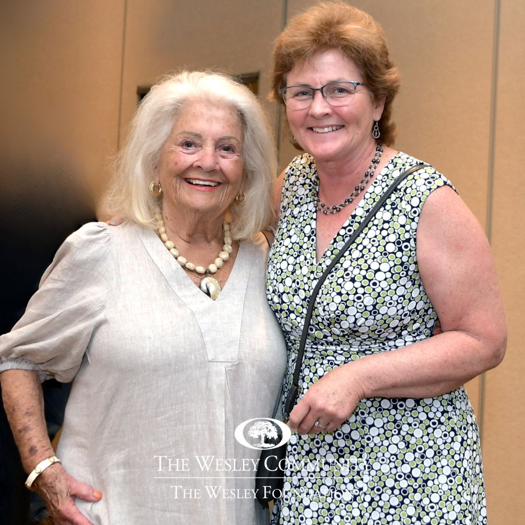 Marcia MacDonald and Beth Brucker-Kane at The Wesley Community Luncheon