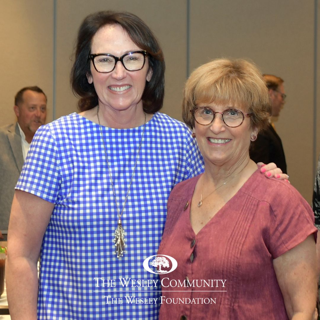 Colleen Carlson and Judy LeCain at The Wesley Community Luncheon